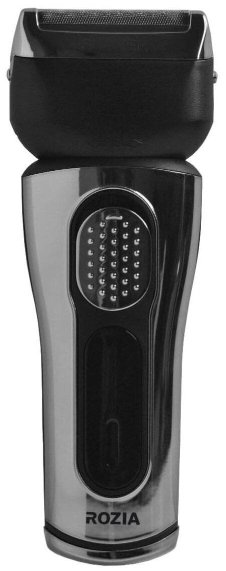 Электробритва RoziaPro 3в1, машинка для стрижки бороды и усов,триммер для стрижки волос носа и ушей 3в1, серебристо-черный - фотография № 2