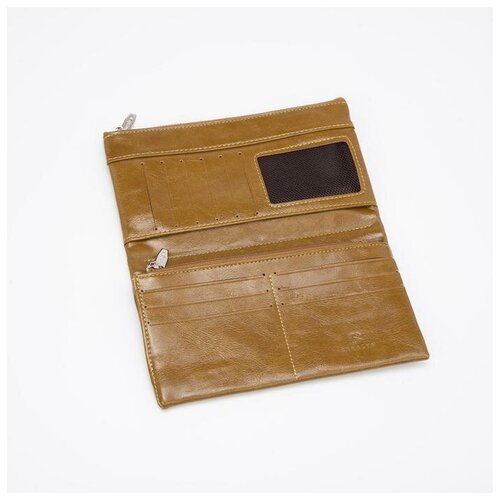 фото Кошелёк на магнитах, цвет горчичный
