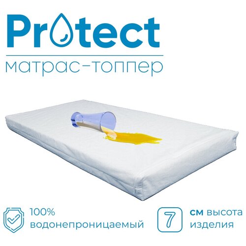 Матрас - топпер непромокаемый / Protect / 60x120 / ФормФикс