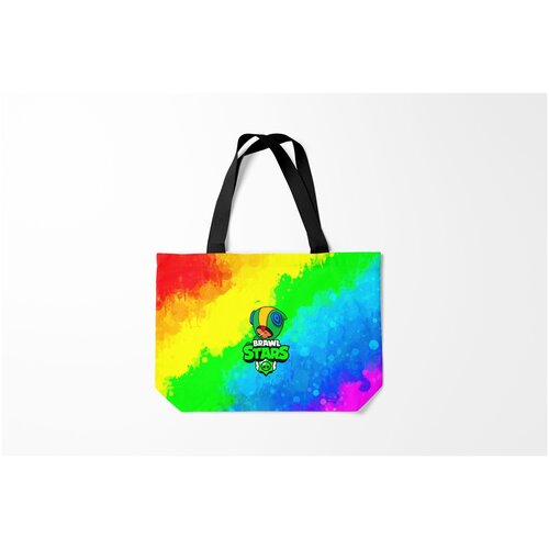 фото Сумка-шоппер / 46х35 см / геймерам / brawl stars leon burnettie