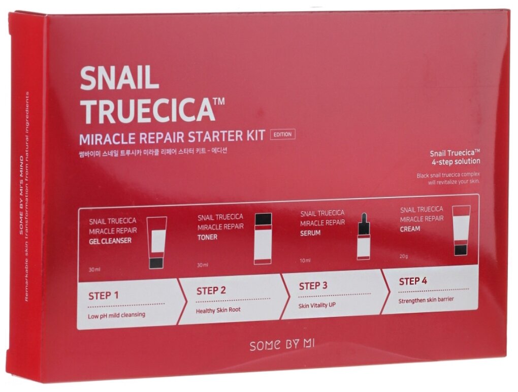 Стартовый набор Snail Truecica Miracle Repair Starter Kit, 4 средства SOME BY MI - фото №2