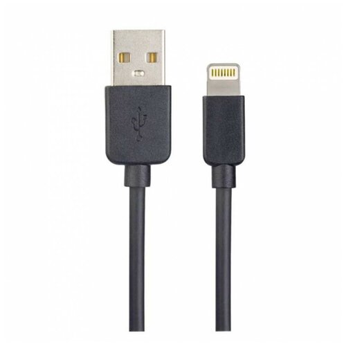 Кабель PERFEO для iPhone, USB - 8 PIN (Lightning), черный, длина 1 м., бокс (I4603) perfeo кабель lightning 1м perfeo i4603 круглый черный