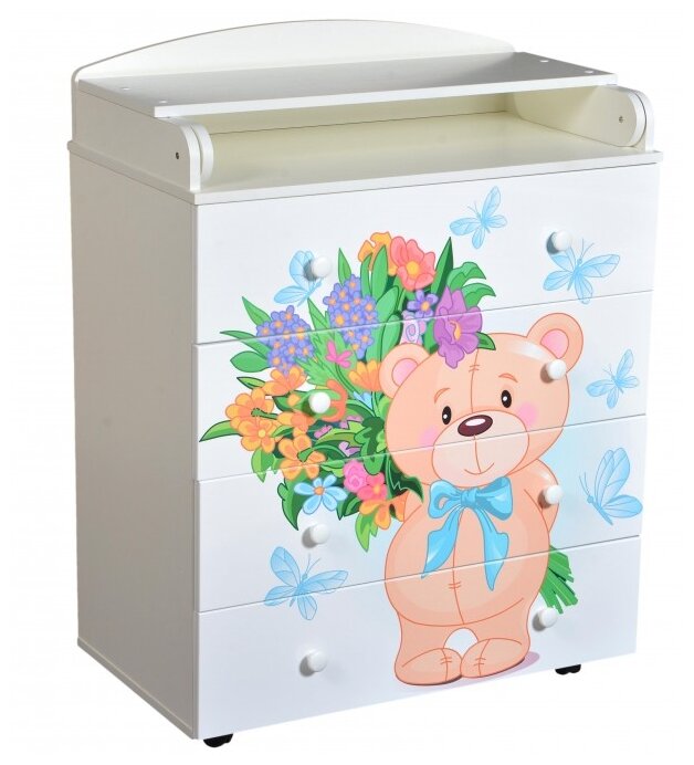 Комод 800/4 Lilu 2 белый