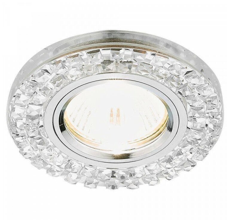 Встраиваемый светильник Ambrella Crystal K8060 CH S, Прозрачный, GU5.3