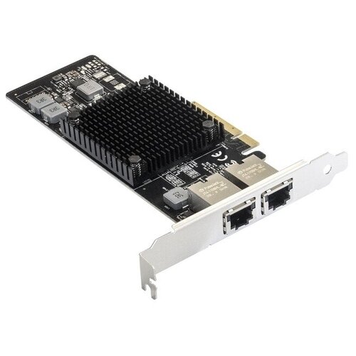 Exegate EXE-X550-T2 ( Chipset X550) Сетевая карта EX292507RUS сетевая карта pci express 10 гбит с сетевой адаптер 10 гбит с чипсетом intel 82599