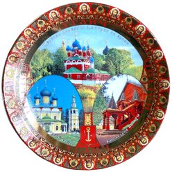 Сувенирная тарелка на подставке Углич 12 см 17957