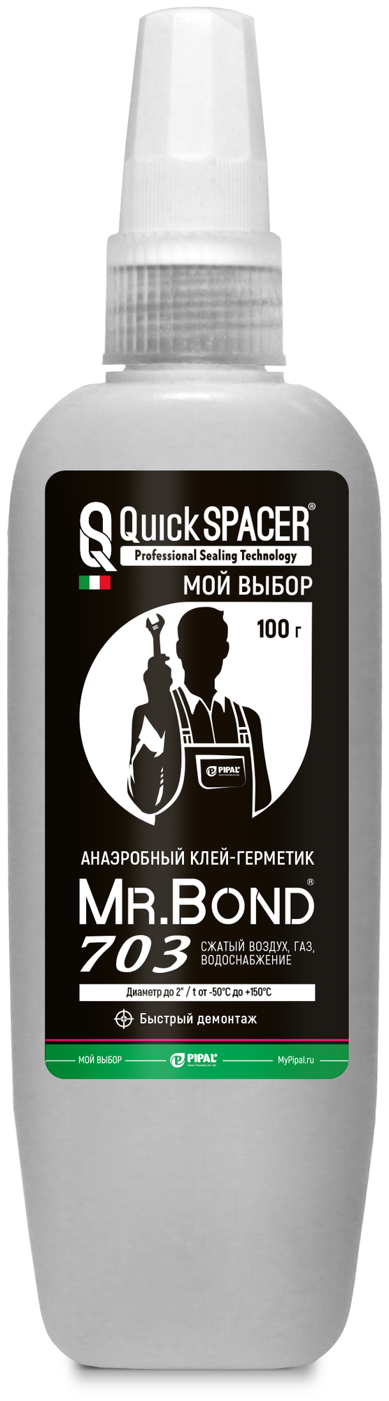 Анаэробный клей-герметик QS® Mr. Bond® 703 100г