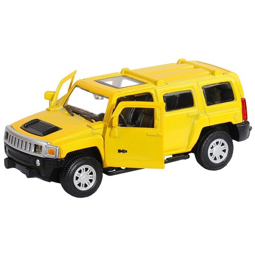 Машинка металлическая Автопанорама 1:43, Hummer H3, желтый, инерция, открываются двери, в коробке (JB1251268) машинка металлическая автопанорама 1 43 hummer h3 желтый инерция открываются двери в коробке jb1251268