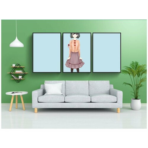 фото Набор модулных постеров для интерьера "малышка, лолита, мода" 60x90 см. в тубусе, без рамки lotsprints