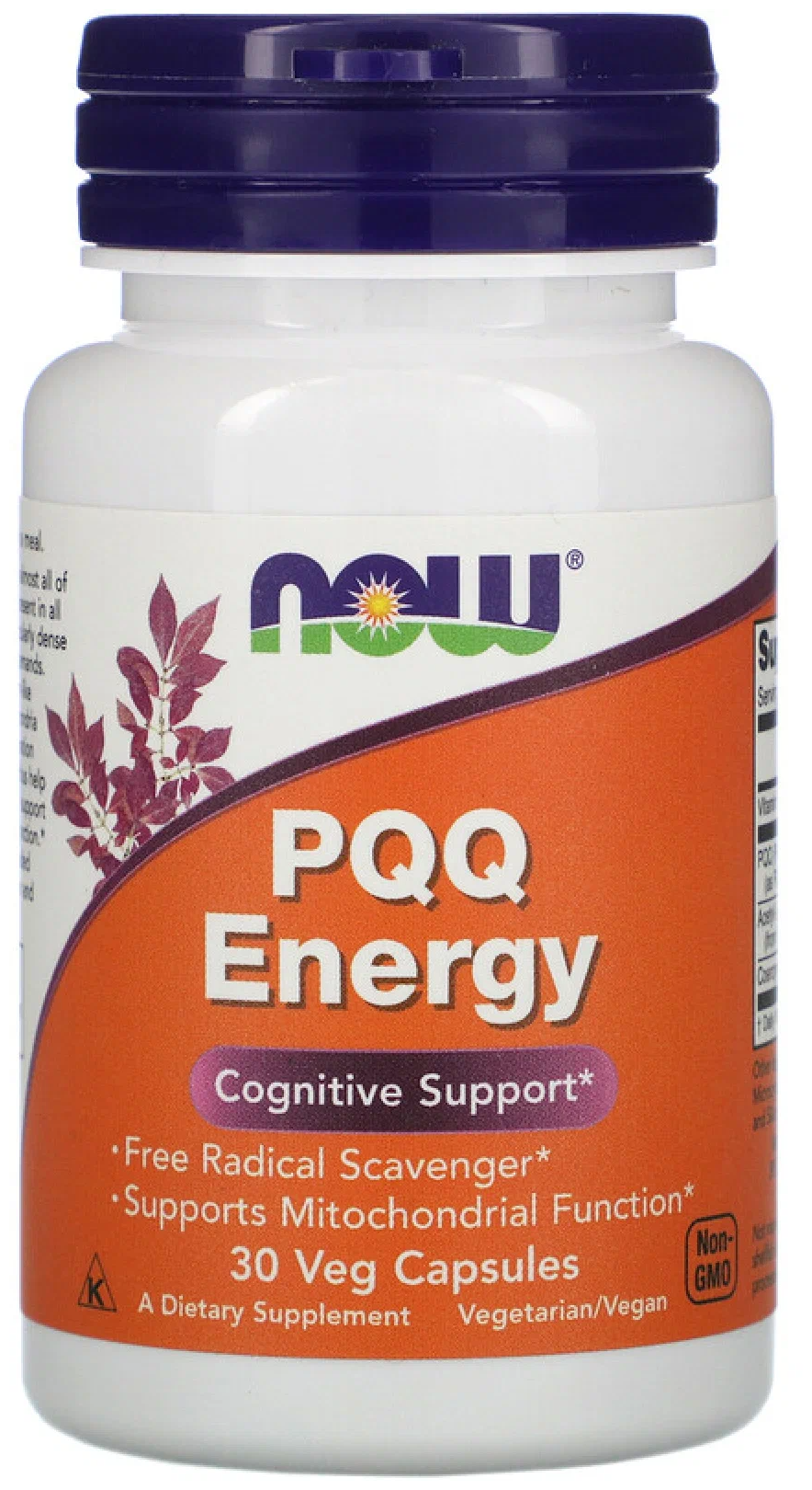 Капсулы NOW PQQ Energy, 20 мг, 30 шт.
