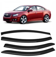 Дефлекторы неломающиеся Voron Glass для автомобиля Chevrolet Cruze 2009-2015 /седан