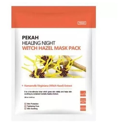 фото Pekah маска вечерняя с гамамелисом - healing night witch hazel mask pack, 5шт*25мл(упаковка)