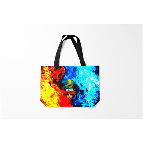 фото Сумка-шоппер / 46х35 см / геймерам / brawl stars leon burnettie