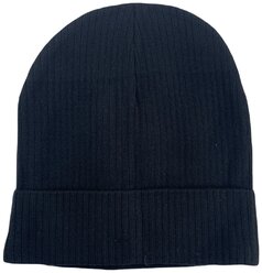 Вязаная мужская шапка на флисе / Шапка с подкладкой /Утепленная зимняя шапка с отворотом