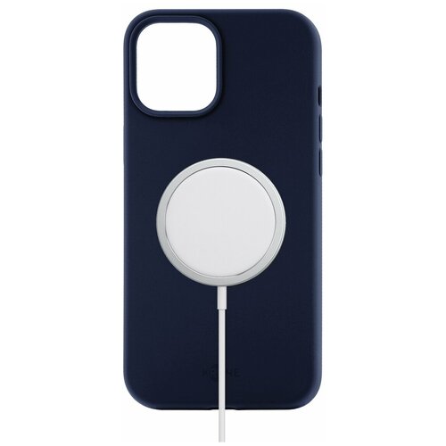 фото Чехол для iphone 12 pro max kruche silicone magnet navy blue кruче