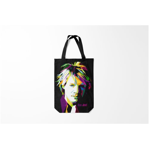 фото Сумка-шоппер / 31х42 см / знаменитости / музыканты и исполнители jon bon jovi burnettie