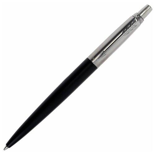 Parker Ручка шариковая Parker Jotter Core Bond Street Black CT M, корпус чёрный глянцевый/ хром, чёрные чернила (1953184)