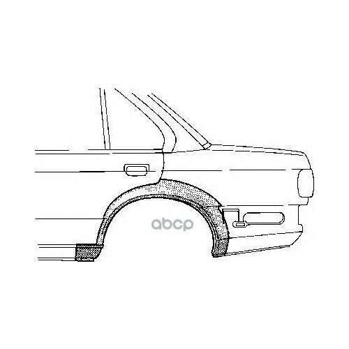 Арка Крыла Задн Прав Bmw: 3(E30) 11.82-12.90 4дв VAN WEZEL арт. 0620148