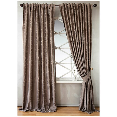 фото Классические шторы mort цвет: серый pasionaria