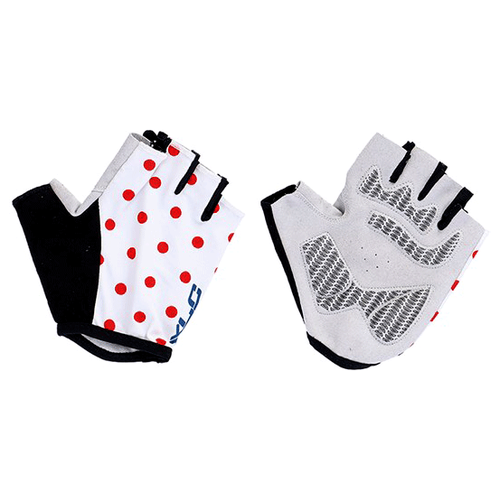 Перчатки велосипедные XLC Short Finger Gloves, White\Red, M