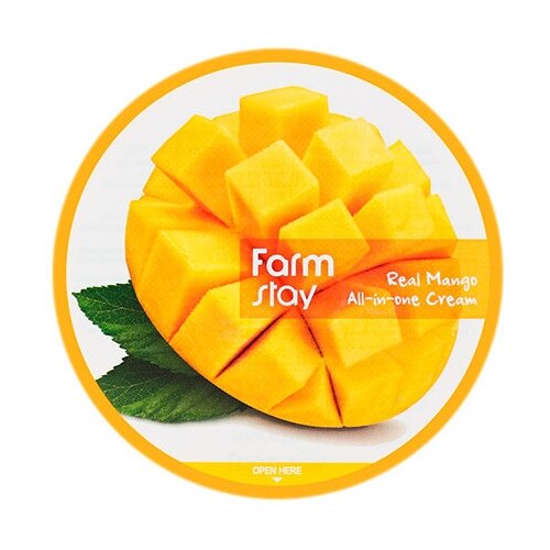 FarmStay~Интенсивно питающий крем для лица и тела для сухой кожи~Real Mango All-in-One Cream