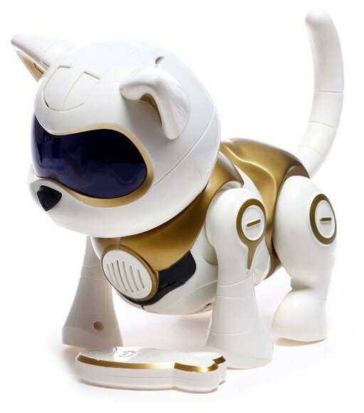 Интерактивный робот IQ BOT кошка "Шерри", русское озвучивание, световые и звуковые эффекты, золотой
