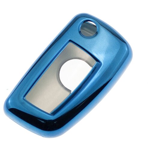 фото Силиконовый чехол на автомобильный ключ nissan (синий) nobrand