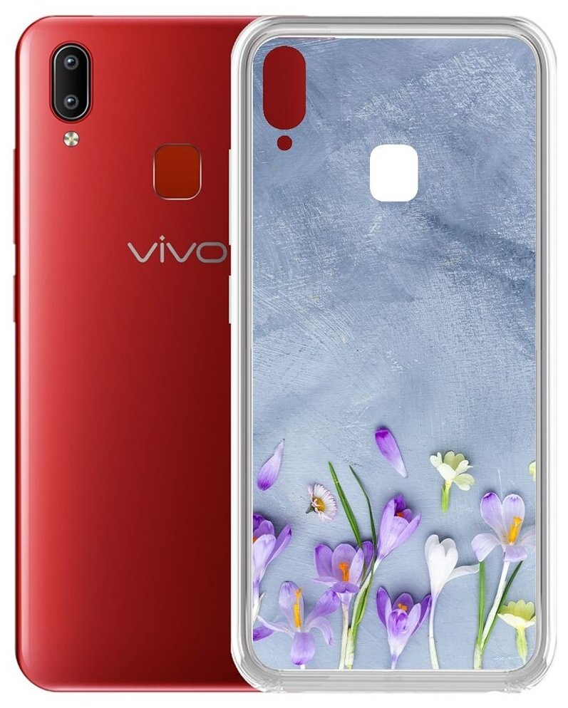 Чехол-накладка Krutoff Clear Case Женский день - Цветочное настроение для Vivo Y91/Y91i/Y93/Y95