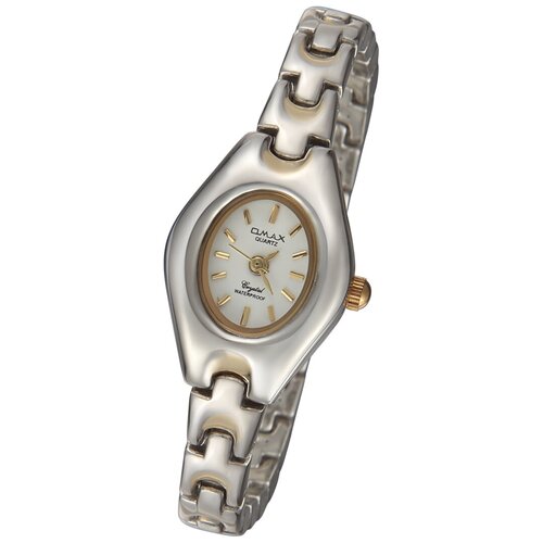 Наручные часы на браслете Omax JJL094 GS 03 комбинированный цвет золото с серебром светлый циферблат