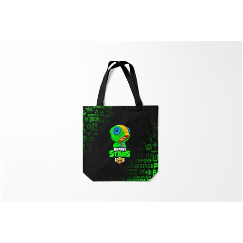 фото Сумка-шоппер / 40х40 см / геймерам / brawl stars leon burnettie