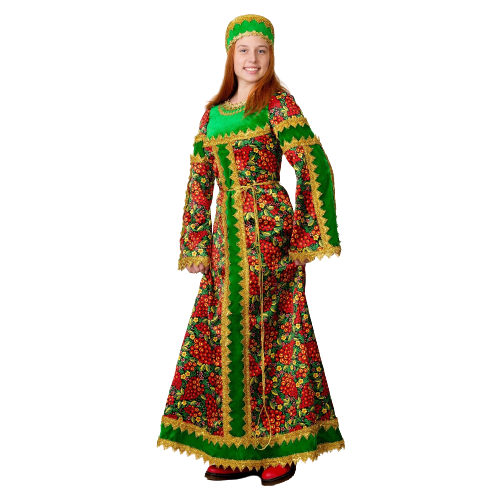 Комплект костюмированный «Сударыня», платье, кокошник, р. 48, рост 170 см