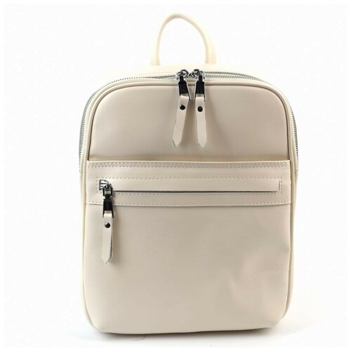 фото Женский кожаный рюкзак 8631-220 беж piove