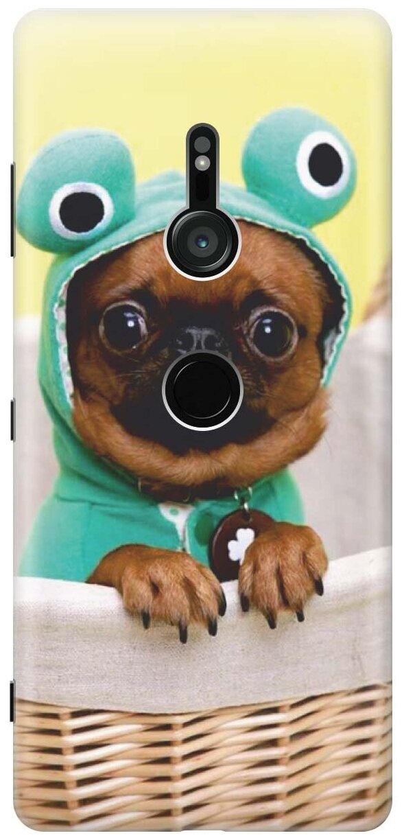 RE: PA Накладка Transparent для Sony Xperia XZ3 с принтом "Собака в смешной шапке"