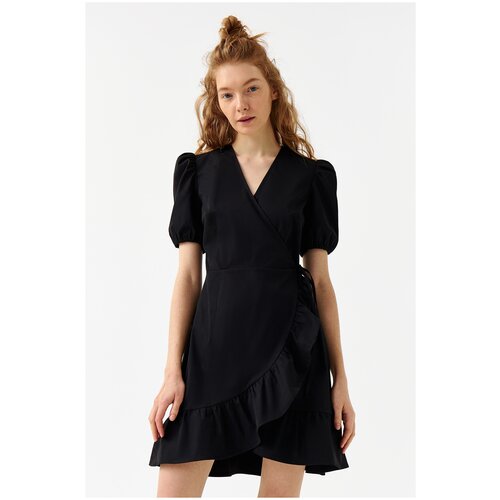 платье женское befree, 2221325544, цвет: черный, размер: L черного цвета