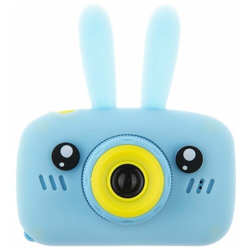 детский фотоаппарат голубой зайка zoo детский цифровой фотоаппарат зайчик с играми игрушка зайка с ушками голубой зайчик камера Детский цифровой фотоаппарат Зайчик Голубой