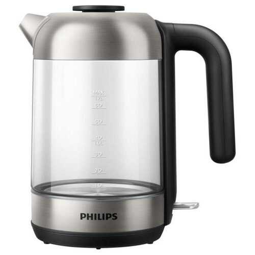 Philips Чайник Philips HD9339/80, стекло, 1.7л, 2200 Вт, чёрный