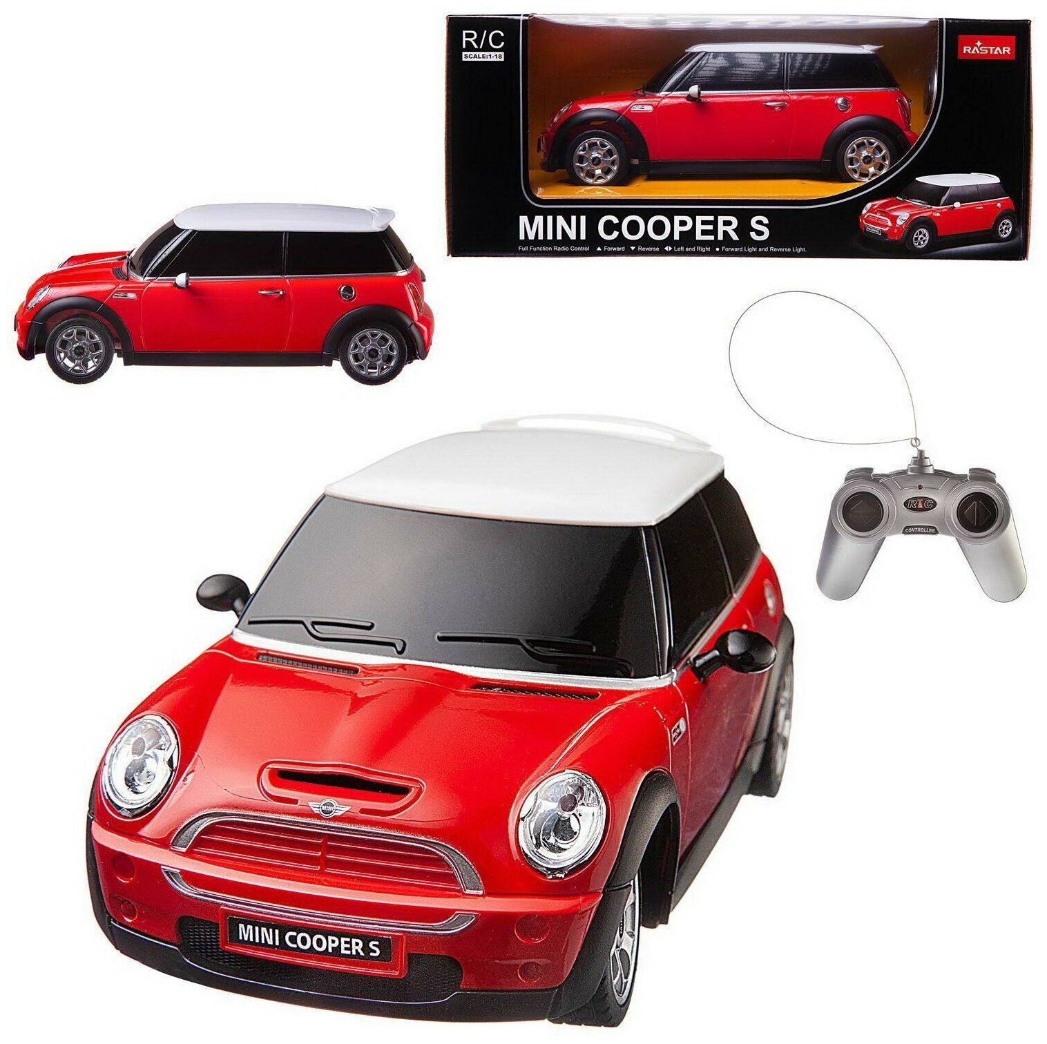 Легковой автомобиль Rastar Minicooper S (20900) 1:18 27.5 см