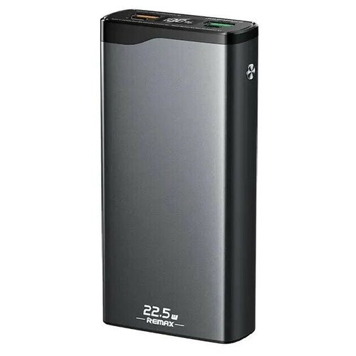 Внешний Аккумулятор (Power Bank) Remax RPP-201 10000 mAh (3A, QC, PD) Серый