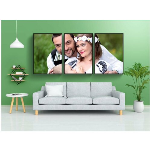 фото Набор модулных постеров для интерьера "семья, кормление грудью, мама" 60x90 см. в тубусе, без рамки lotsprints