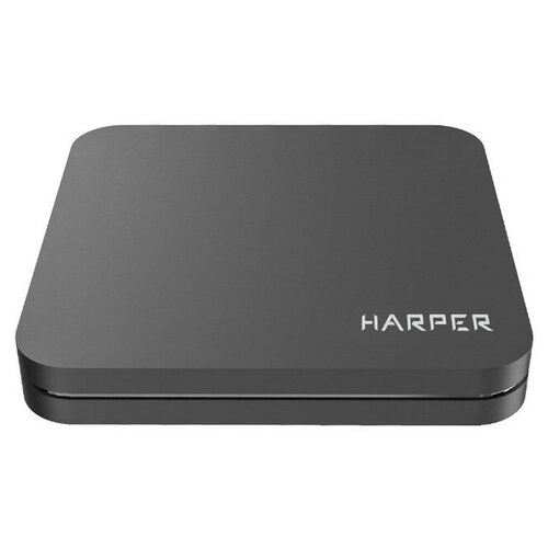 Приставка Смарт ТВ Harper ABX-105, 1 ГБ ОЗУ, 8 ГБ, Android, Ultra HD, Wi-Fi, HDMI, чёрная