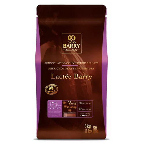 Cacao Barry Шоколадные капли Lactée Barry, 5000 г