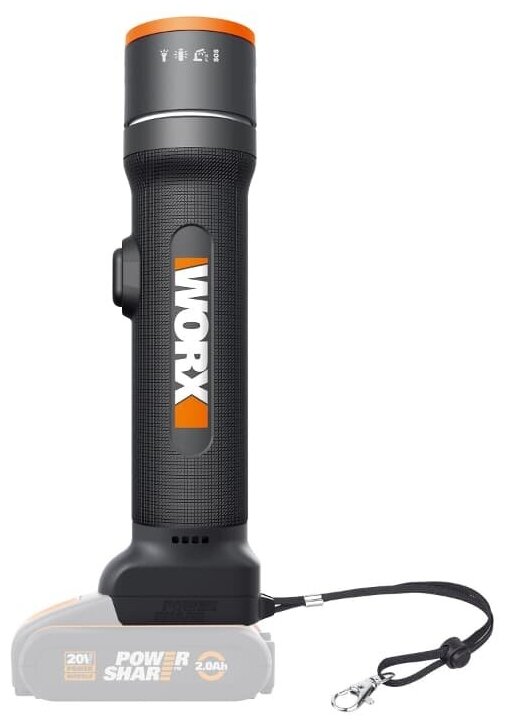Фонарь-лампа WORX WX027.9 20V 510лм аккумуляторный без батареи и зарядки