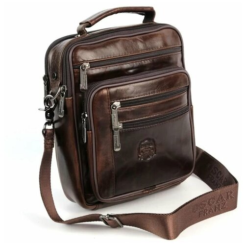 Мужская кожаная сумка 88101L-2 Браун (115087)