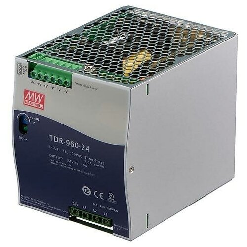 TDR-960-24 MEAN WELL Источник питания вход 3-фазное 340-550В выход 24В40А960Вт 2530000₽
