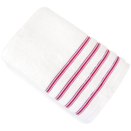 фото Tana home collection полотенце edem цвет: белый, бордовый (90х145 см) br42021