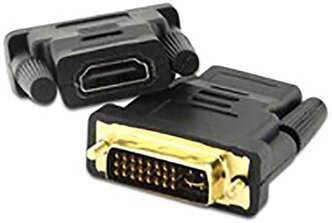 Переходник GSMIN RT-91 DVI (24+5) (M) - HDMI (F) (Черный)