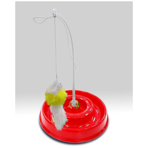 Игрушка для кошек Джи Пи Ай Веселая рыбалка, красный