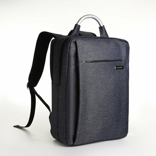 Рюкзак городской на молнии, 2 кармана, с USB, цвет синий городской рюкзак action рюкзак синий ab2006