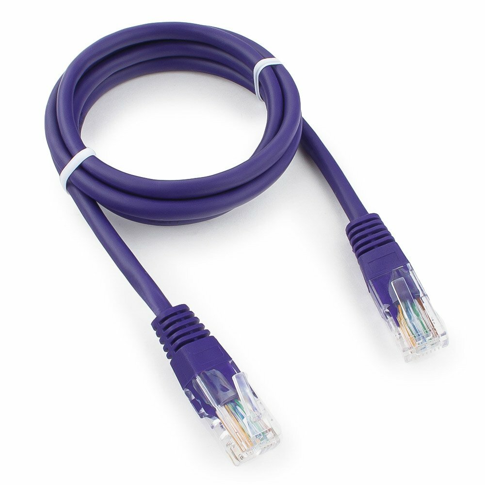 Сетевой кабель Gembird Cablexpert UTP cat.5e 1m Violet PP12-1M/V