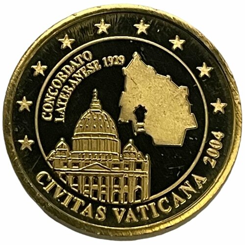 Ватикан 20 евроцентов 2004 г. (Карта Европы) Specimen (Проба)